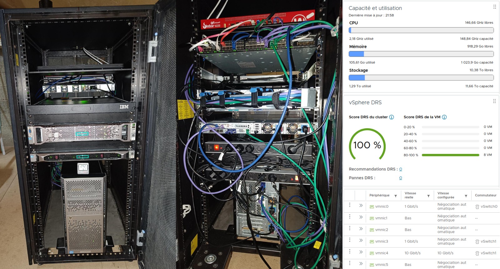 Illustration Projet - Montage de mon Homelab dans une baie IBM